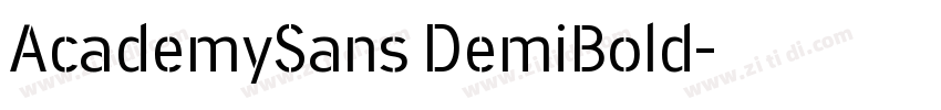 AcademySans DemiBold字体转换